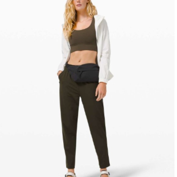 Lululemon Keep Moving Crop Pant Dark Olive 8 - Picture 2 of 12